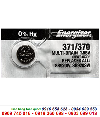 Energizer SR920W-Pin 371, Pin đồng hồ 1.55v Silver Oxdie Energizer SR920W-Pin 371